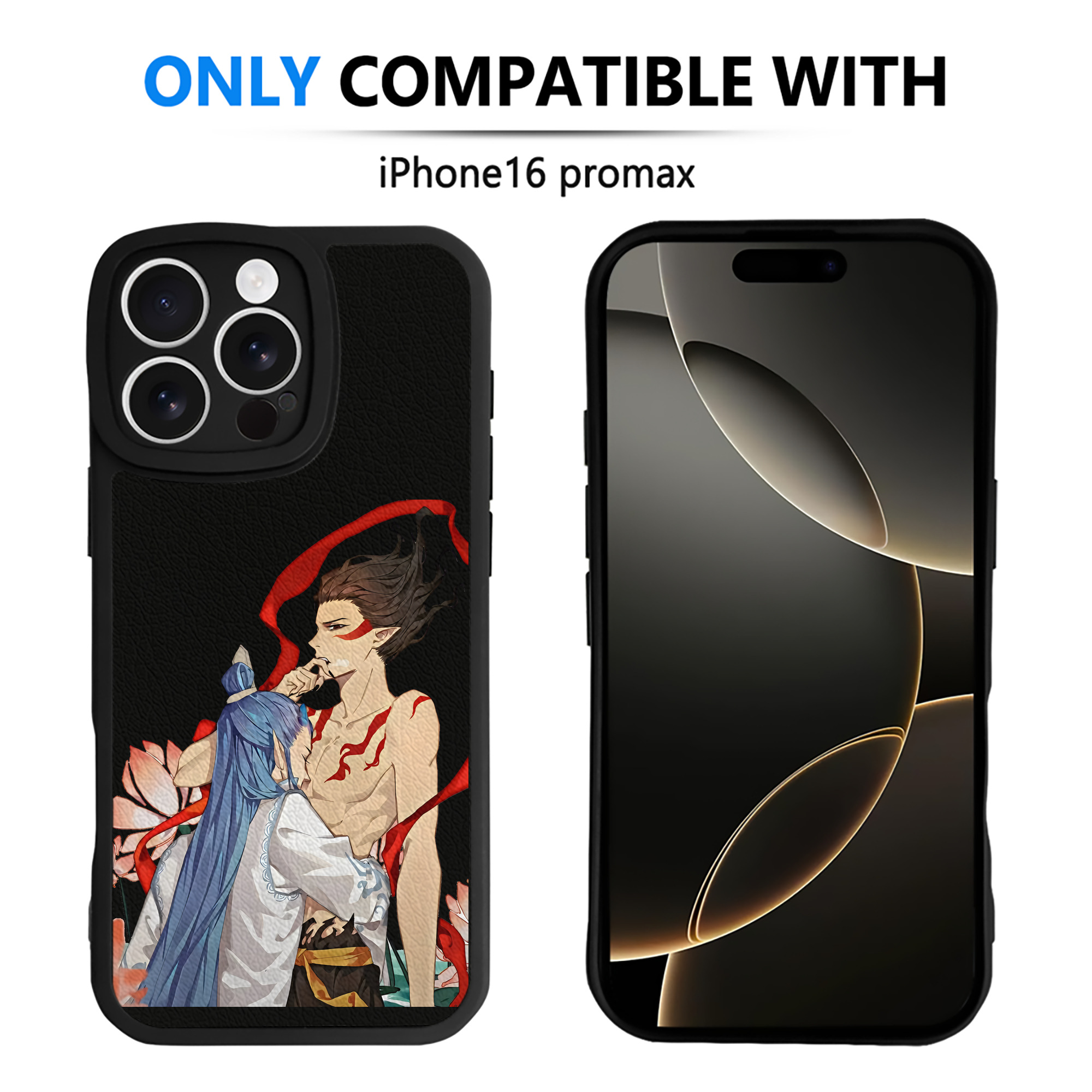 （画像用） Ne Zha 2 ナタ 魔童の大暴れ 【iPhone 16シリーズ対応】シリコンスマホケース（レザー調） 材質：シリコン